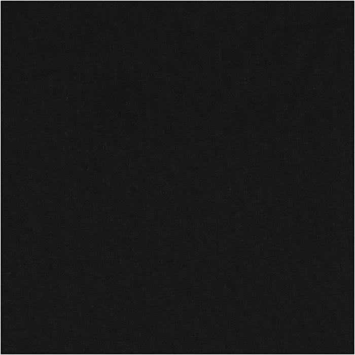 Tela, A: 145 cm, 140 gr, negro, 10 m/ 1 rollo