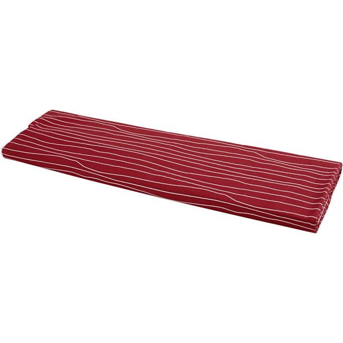 Tela, A: 145 cm, 140 gr, rojo / blanco, 10 m/ 1 rollo