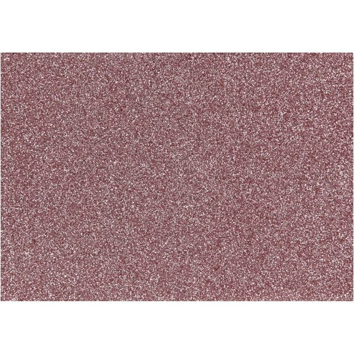 Foil para planchar, A5, hoja 148x210 mm, purpurina, rojo claro, 1 hoja