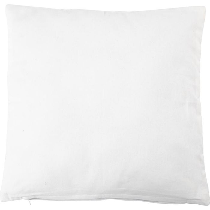Funda de almohada, medidas 40x40 cm, 145 gr, blanco, 1 ud