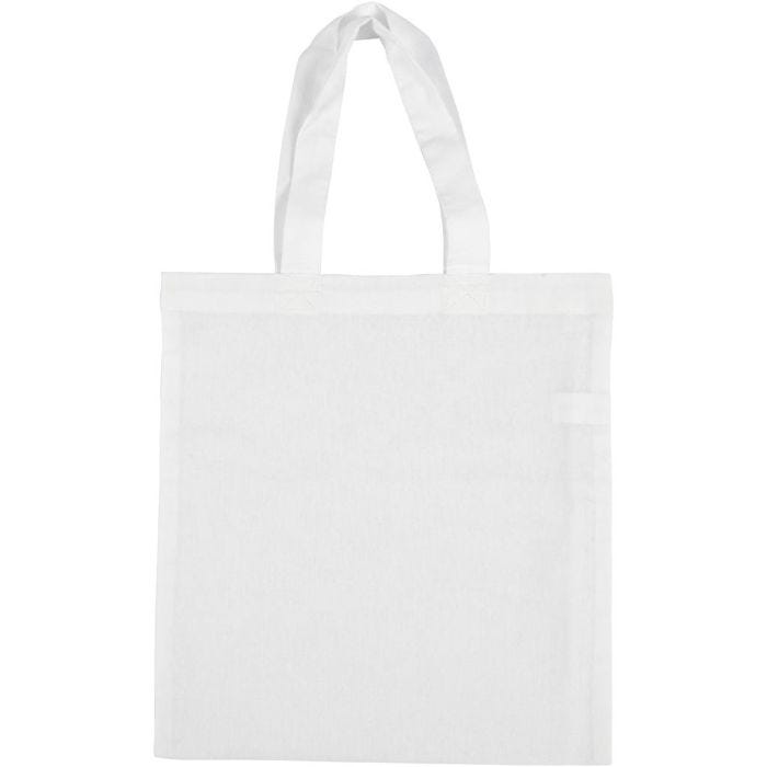 Bolsa de Tela, medidas 28x30 cm, 130 gr, blanco, 1 ud