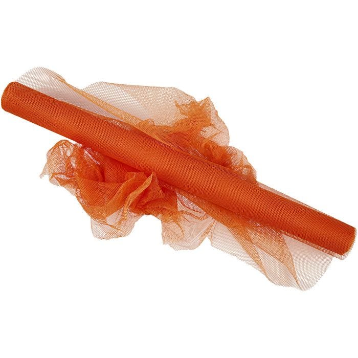 Tul, A: 50 cm, naranja, 5 m/ 1 rollo