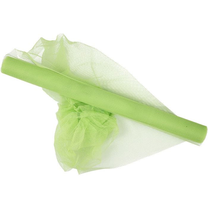 Tul, A: 50 cm, verde neón, 5 m/ 1 rollo