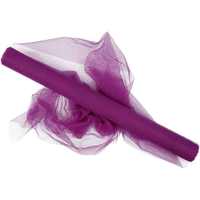 Tul, A: 50 cm, morado, 5 m/ 1 rollo