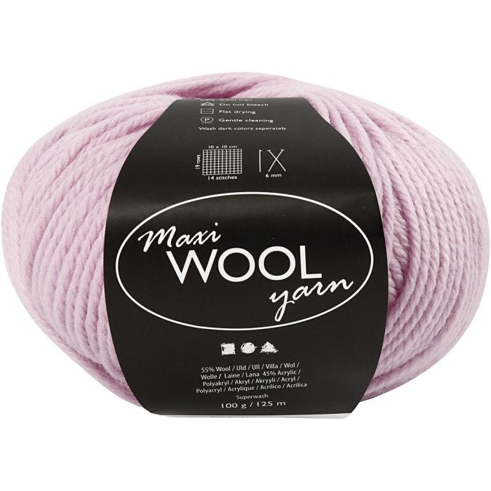Lana, L. 125 M, rosado palomo, 100 gr/ 1 bola