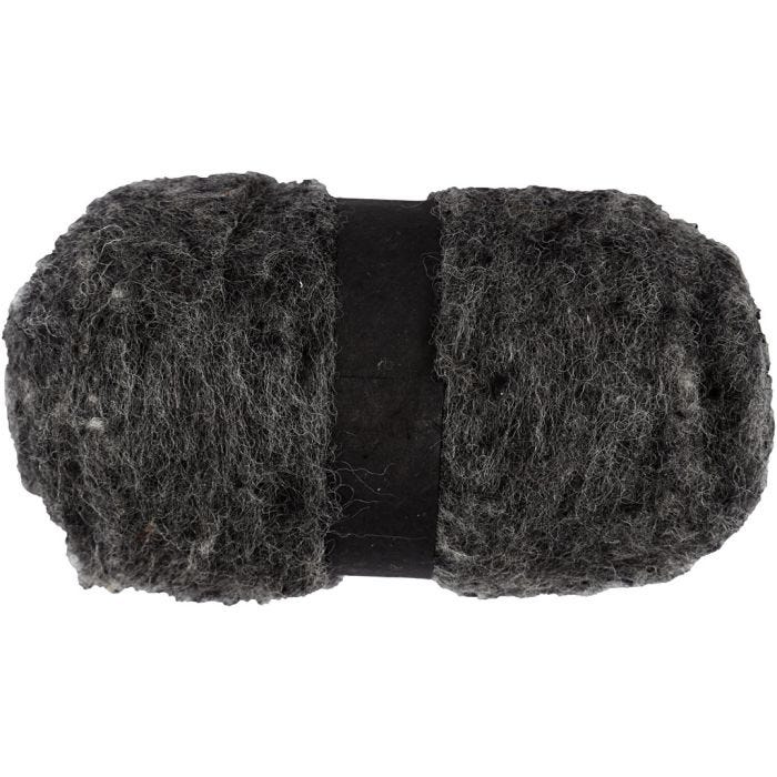 Lana Cardada, gris natural, 100 gr/ 1 fajo