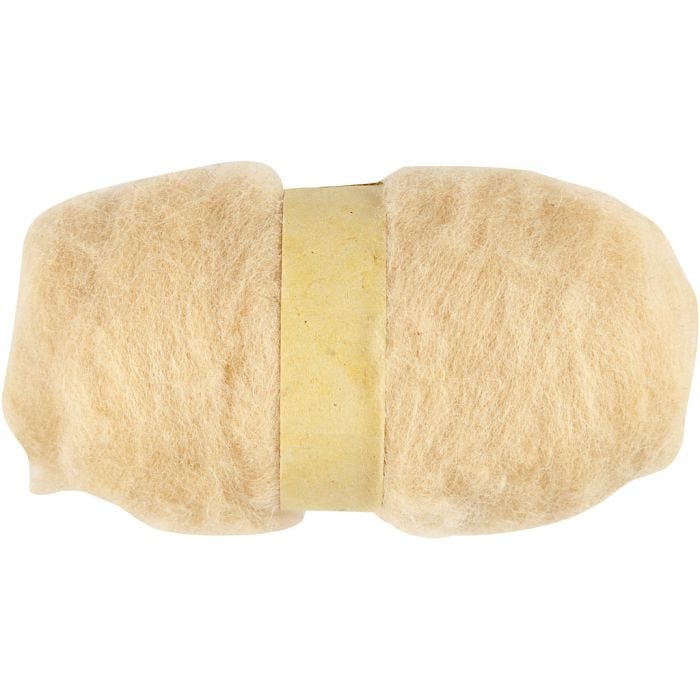 Lana Cardada, polvo claro, 100 gr/ 1 fajo