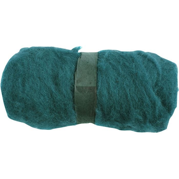 Lana Cardada, verde, 100 gr/ 1 fajo