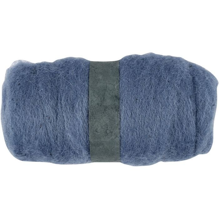 Lana Cardada, azul cielo, 100 gr/ 1 fajo