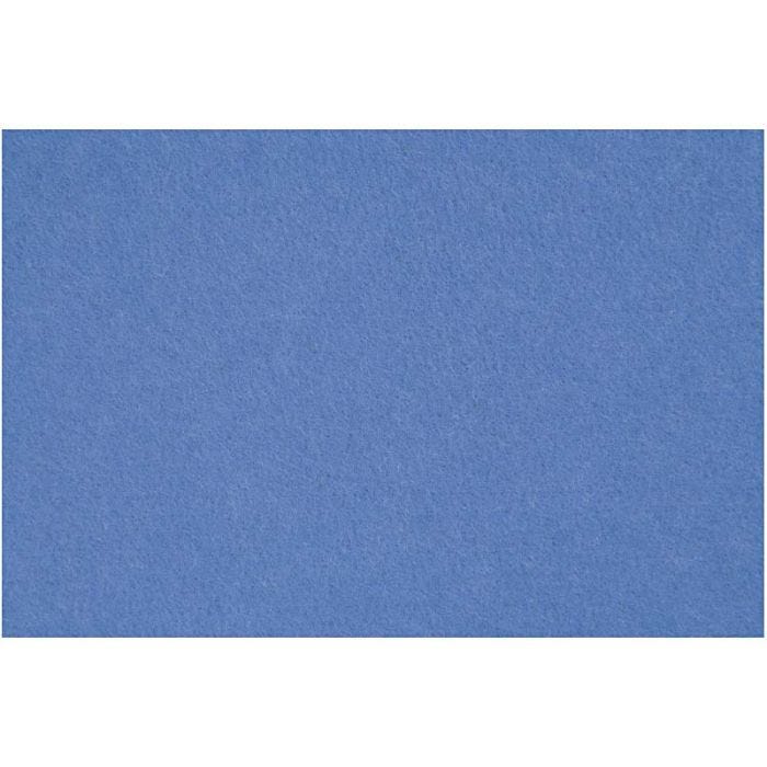 Fieltro para manualidades, hoja 42x60 cm, grosor 3 mm, azul, 1 hoja