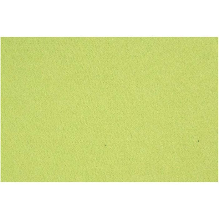 Fieltro para manualidades, hoja 42x60 cm, grosor 3 mm, verde claro, 1 hoja