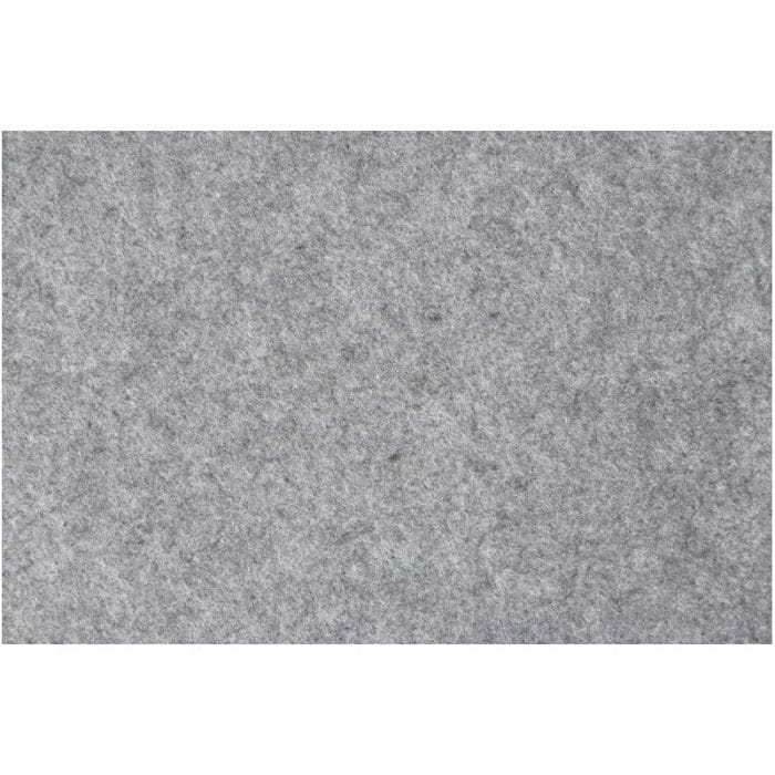 Fieltro para manualidades, hoja 42x60 cm, grosor 3 mm, gris, 1 hoja