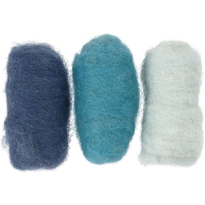 Lana Cardada, azul harmonía, 3x10 gr/ 1 paquete