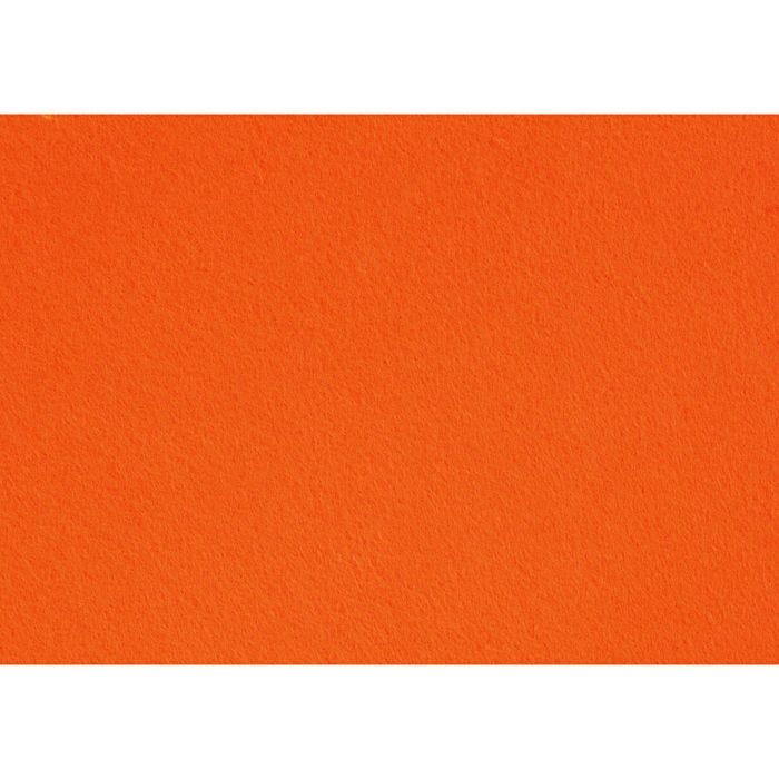 Fieltro para manualidades, A4, hoja 210x297 mm, grosor 1,5-2 mm, naranja, 10 hoja/ 1 paquete