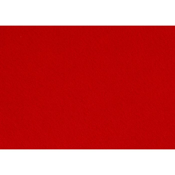 Fieltro para manualidades, A4, hoja 210x297 mm, grosor 1,5-2 mm, rojo, 10 hoja/ 1 paquete