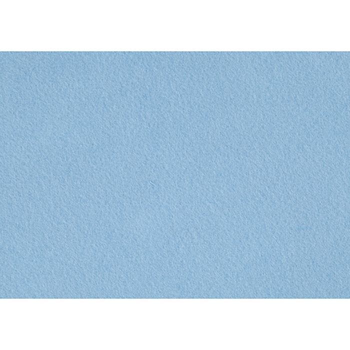 Fieltro para manualidades, A4, hoja 210x297 mm, grosor 1,5-2 mm, azul claro, 10 hoja/ 1 paquete