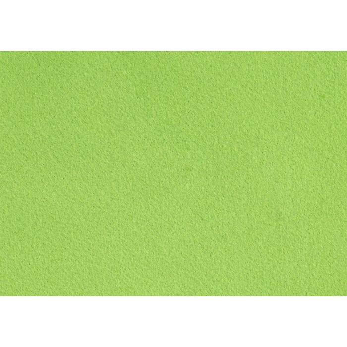 Fieltro para manualidades, A4, hoja 210x297 mm, grosor 1,5-2 mm, verde claro, 10 hoja/ 1 paquete