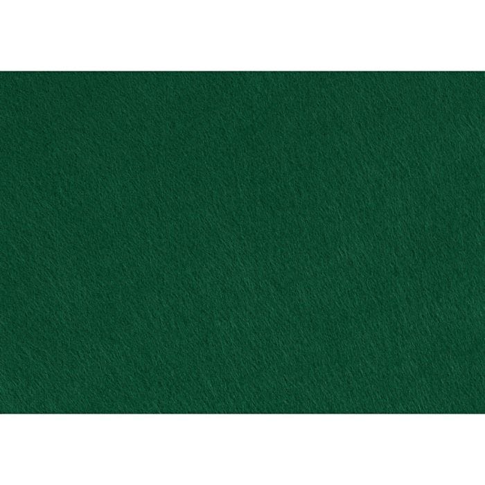 Fieltro para manualidades, A4, hoja 210x297 mm, grosor 1,5-2 mm, verde, 10 hoja/ 1 paquete