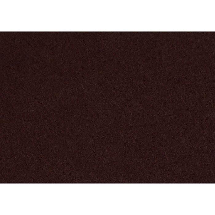 Fieltro para manualidades, A4, hoja 210x297 mm, grosor 1,5-2 mm, marrón, 10 hoja/ 1 paquete
