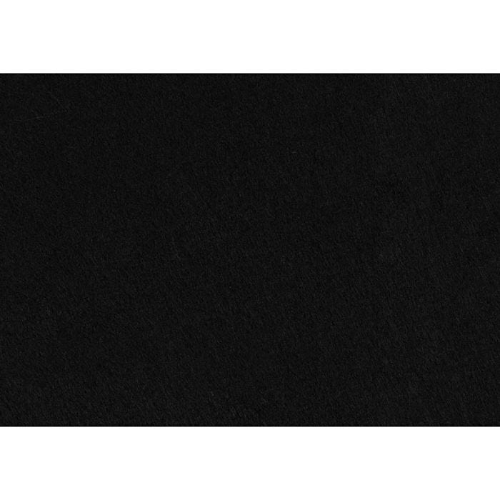 Fieltro para manualidades, A4, hoja 210x297 mm, grosor 1,5-2 mm, negro, 10 hoja/ 1 paquete