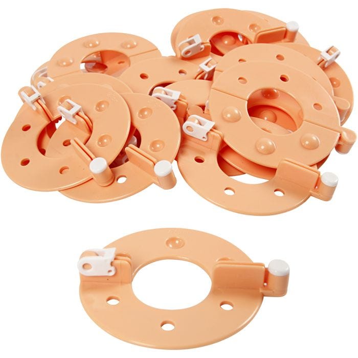 Máquina para hacer pompones, dia 7 cm, 12 ud/ 1 paquete