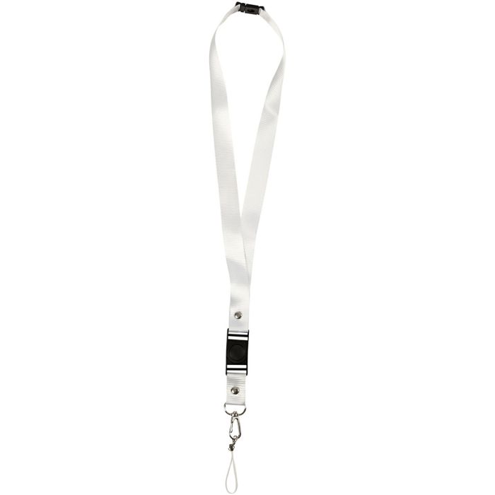 Portallaves, L. 53 cm, A: 2 cm, blanco, 5 ud/ 1 paquete