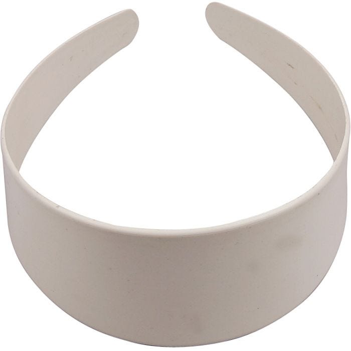 Diadema , A: 40 mm, blanco, 20 ud/ 1 paquete