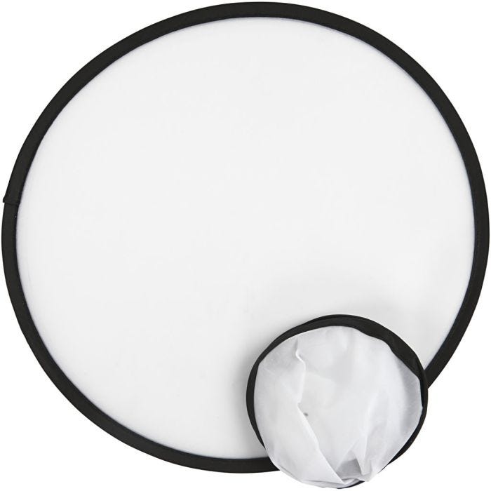 Frisbee, dia 25 cm, blanco, 5 ud/ 1 paquete