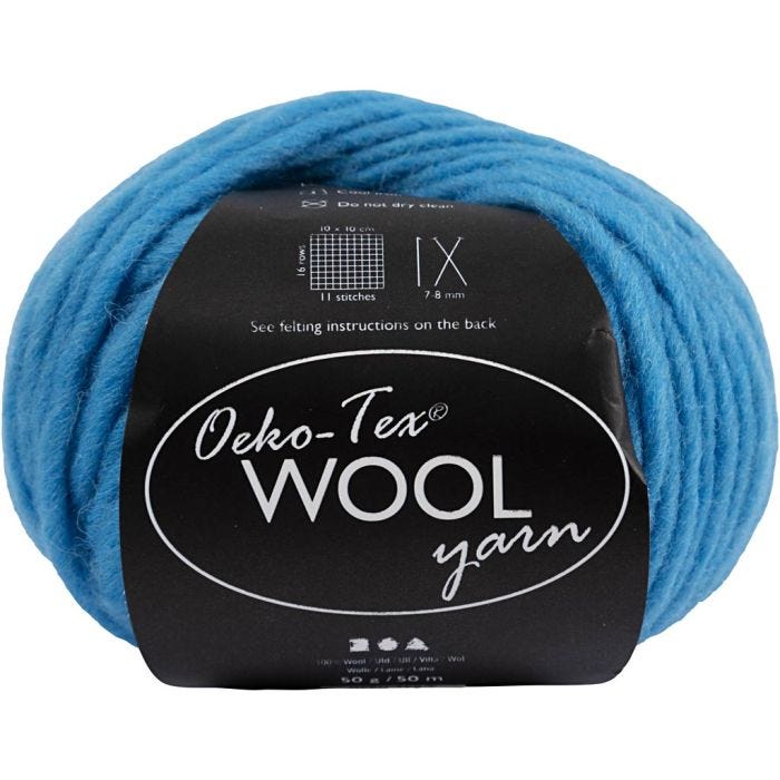 Lana, L. 50 M, turquesa, 50 gr/ 1 bola