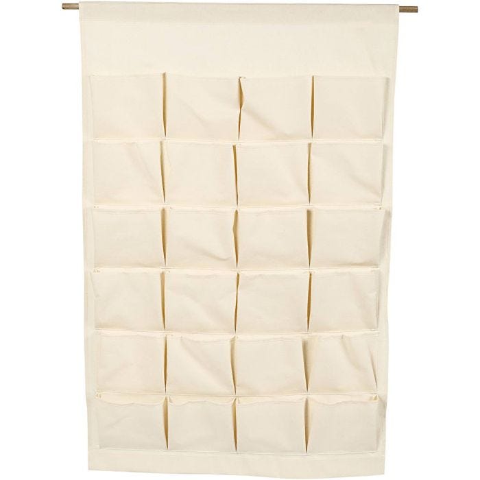Organizador colgante, A: 93 cm, A: 60 cm, color natural claro, 1 ud