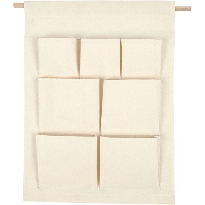 Organizador colgante, A: 46 cm, A: 34 cm, color natural claro, 1 ud
