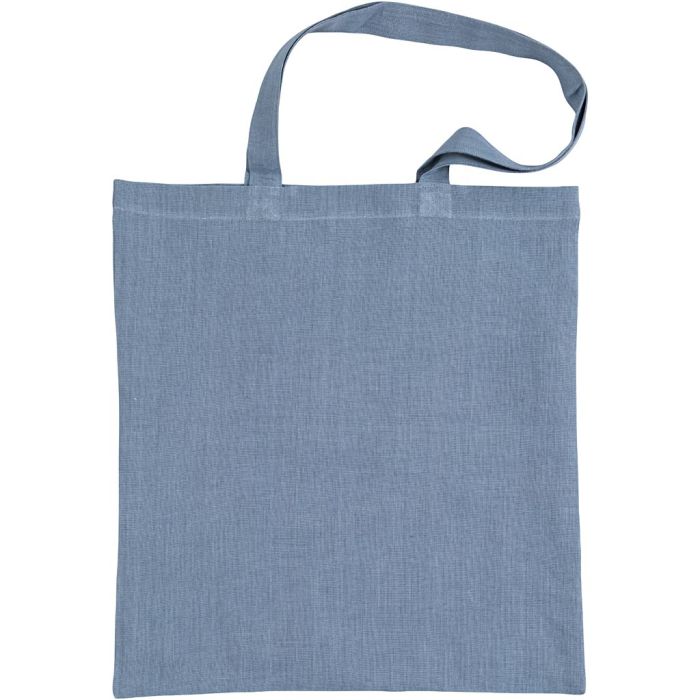 Bolsa de tela, medidas 38x42 cm, 185 gr, azul palomo, 1 paquete