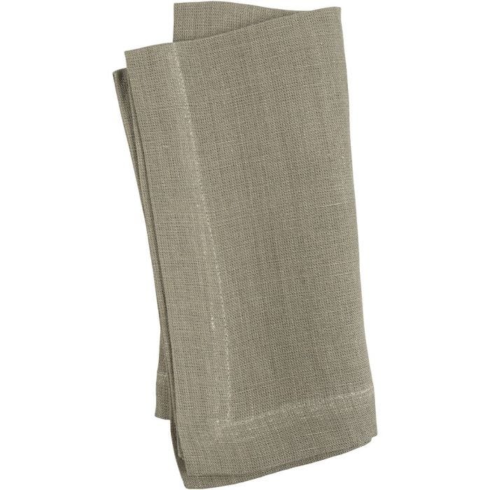 Servilleta de tela, medidas 42x42 cm, 185 gr, verde polvoriento, 2 ud/ 1 paquete