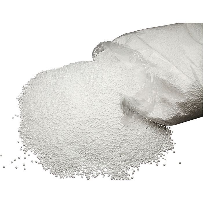 Pellets de poliestireno, medidas 5 mm, blanco, 100l/ 1 bolsa