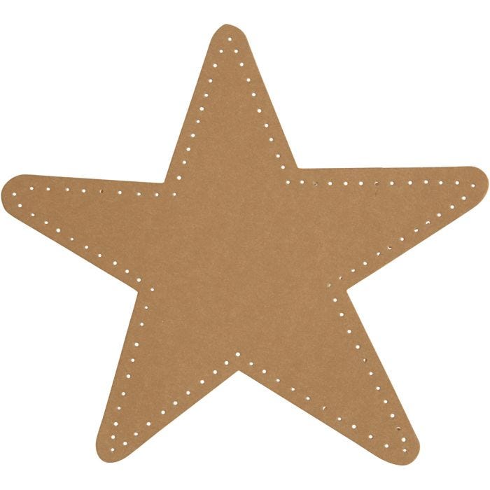 Estrella, dia 17 cm, 350 gr, natural, 4ud/ 1 paquete