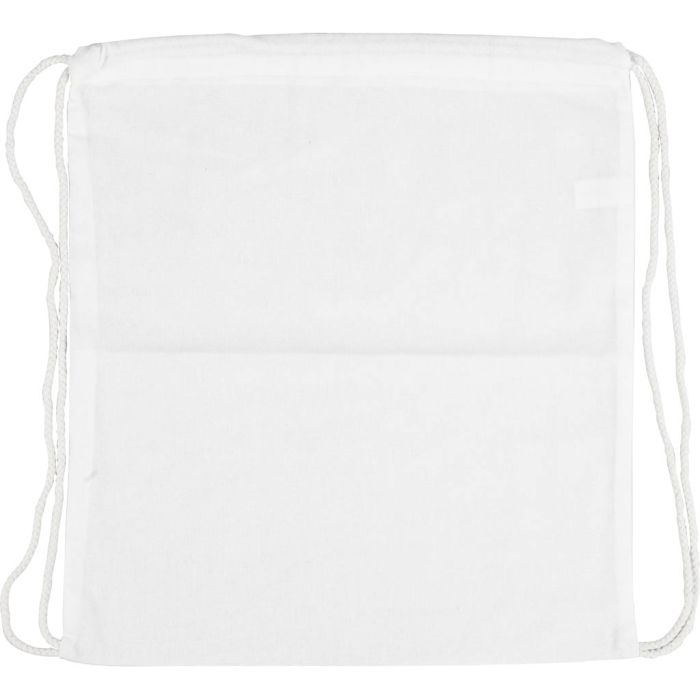 Bolsa con Cordón, medidas 37x41 cm, 130 gr, blanco, 1 ud