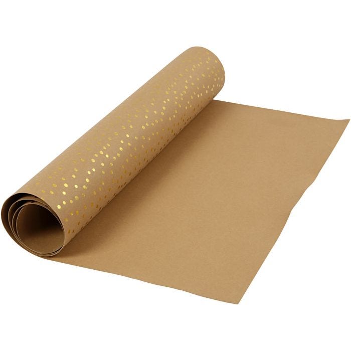 Papel imitación cuero, A: 50 cm, una cara de color,detalle metalizado, 350 gr, marrón claro, dorado, 1 m/ 1 rollo
