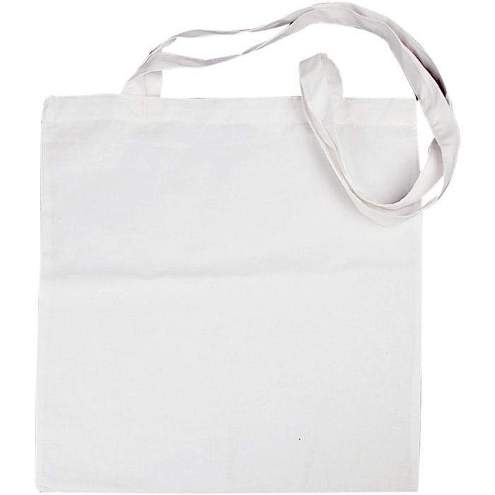 Bolsa de la compra , medidas 38x42 cm, 130 gr, blanco, 1 ud