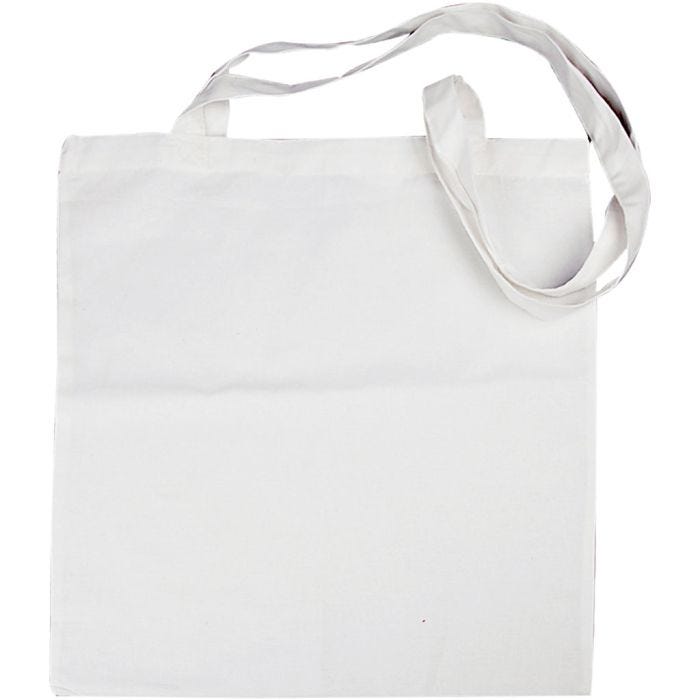 Bolsa de la compra , medidas 38x42 cm, 130 gr, blanco, 10 ud/ 1 paquete