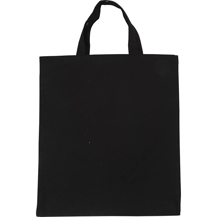 Bolsa de Tela, medidas 38x42 cm, 145 gr, negro, 1 ud
