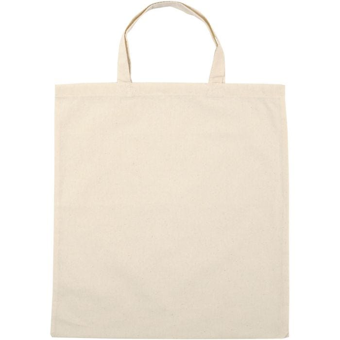 Bolsa de Tela, medidas 38x42 cm, 145 gr, color natural claro, 5 ud/ 1 paquete