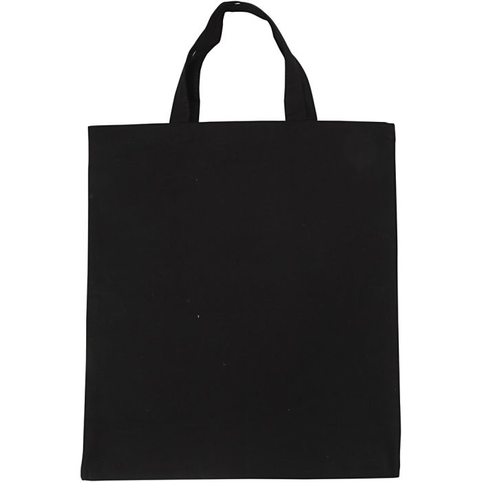 Bolsa de Tela, medidas 38x42 cm, 135 gr, negro, 1 ud
