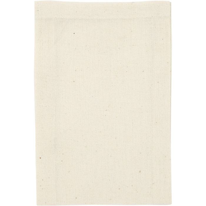 Bolsa, medidas 10x15 cm, 115 gr, color natural claro, 4 ud/ 1 paquete