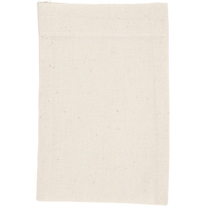 Bolsa, medidas 15x20 cm, 115 gr, color natural claro, 4 ud/ 1 paquete