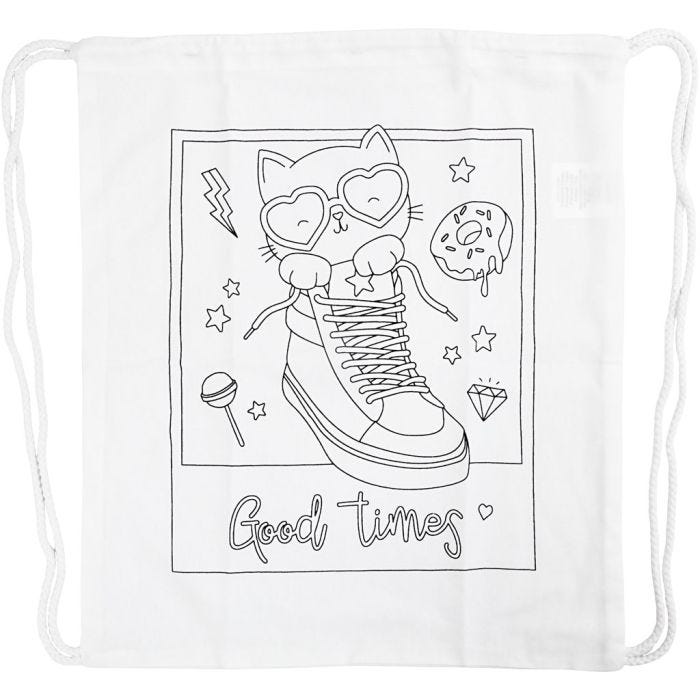 Mochila, medidas 37x41 cm, 130 gr, blanco, 1 ud