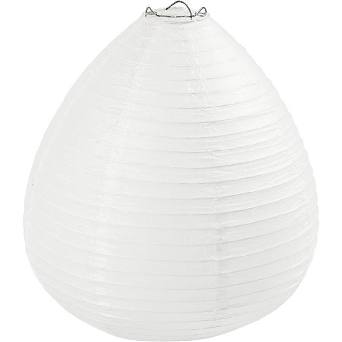 Lámpara de papel de arroz, Gota de lluvia, 27 cm, 25 cm, blanco, 1 ud