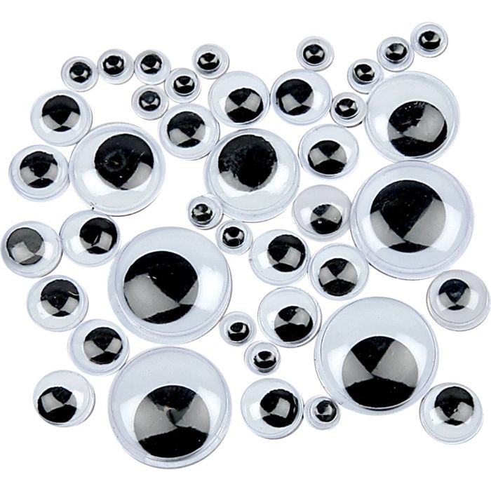 Ojos Móviles, dia 6-20 mm, 1000 stdas/ 1 paquete