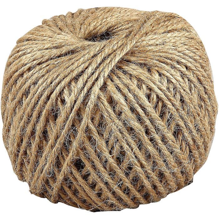 Cuerda natural, grosor 3 mm, 100 m/ 1 rollo