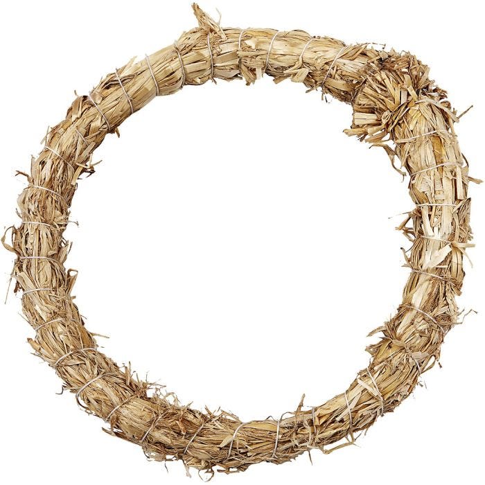 Guirnalda de paja, 21 cm, 2 cm, 1 ud