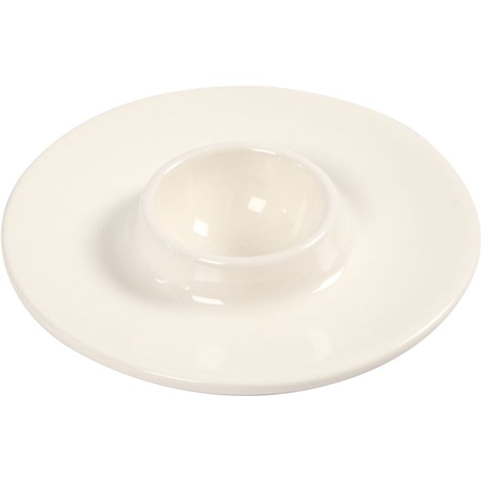 Huevera, dia 9,8 cm, medida agujero 3,9 cm, blanco, 12 ud/ 1 paquete